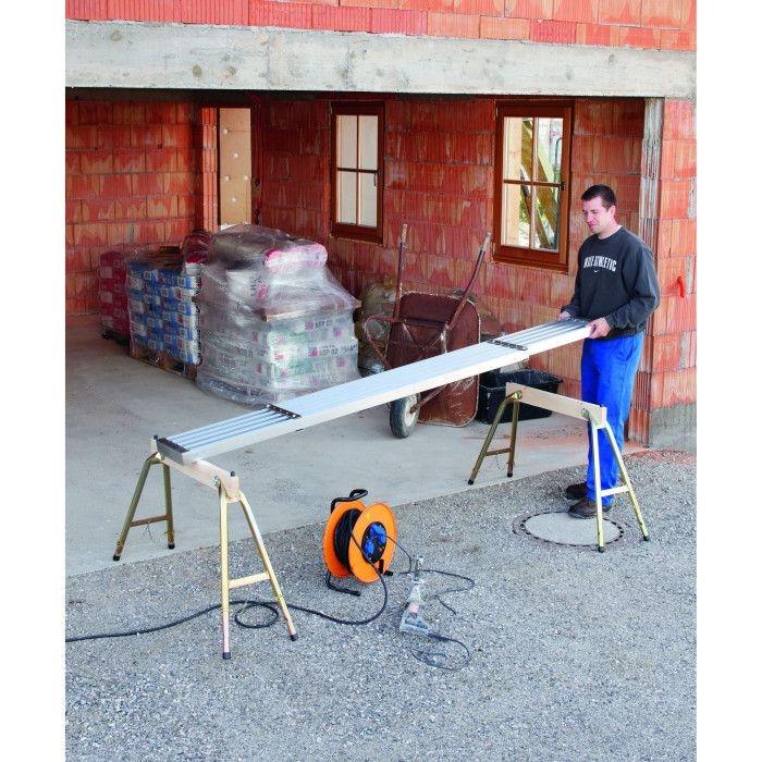 ZARGES aluminium loopplank uitschuifbaar 2,00–3,50 meter